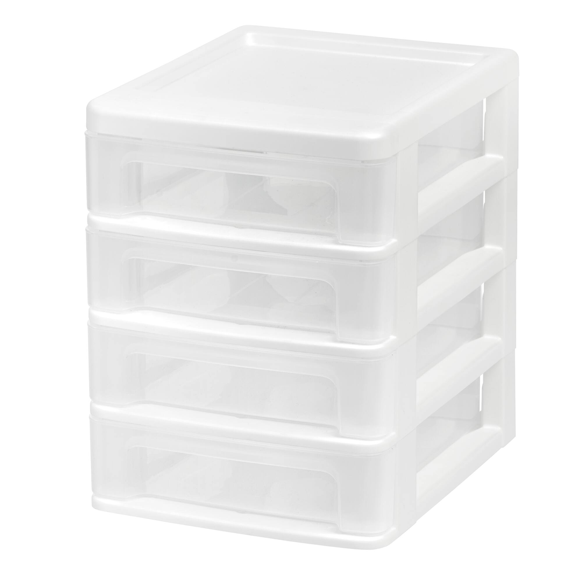 IRIS White Compact Desktop 4-Drawer System